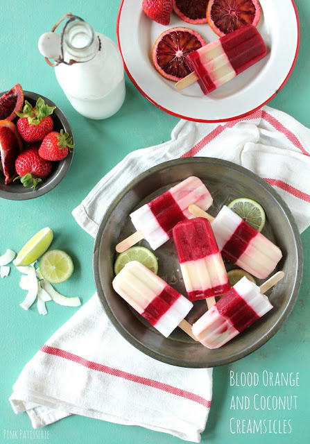 Popsicles Blood Orange and Coconut Creamsicles Recipe By Cupcakepedia